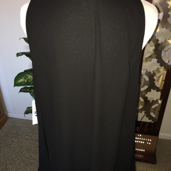 KAREN KANE NWT AUTHENTIC BLACK DRAPE FRONT SLEEVELESS BLOUSE - Picture 11 of 15